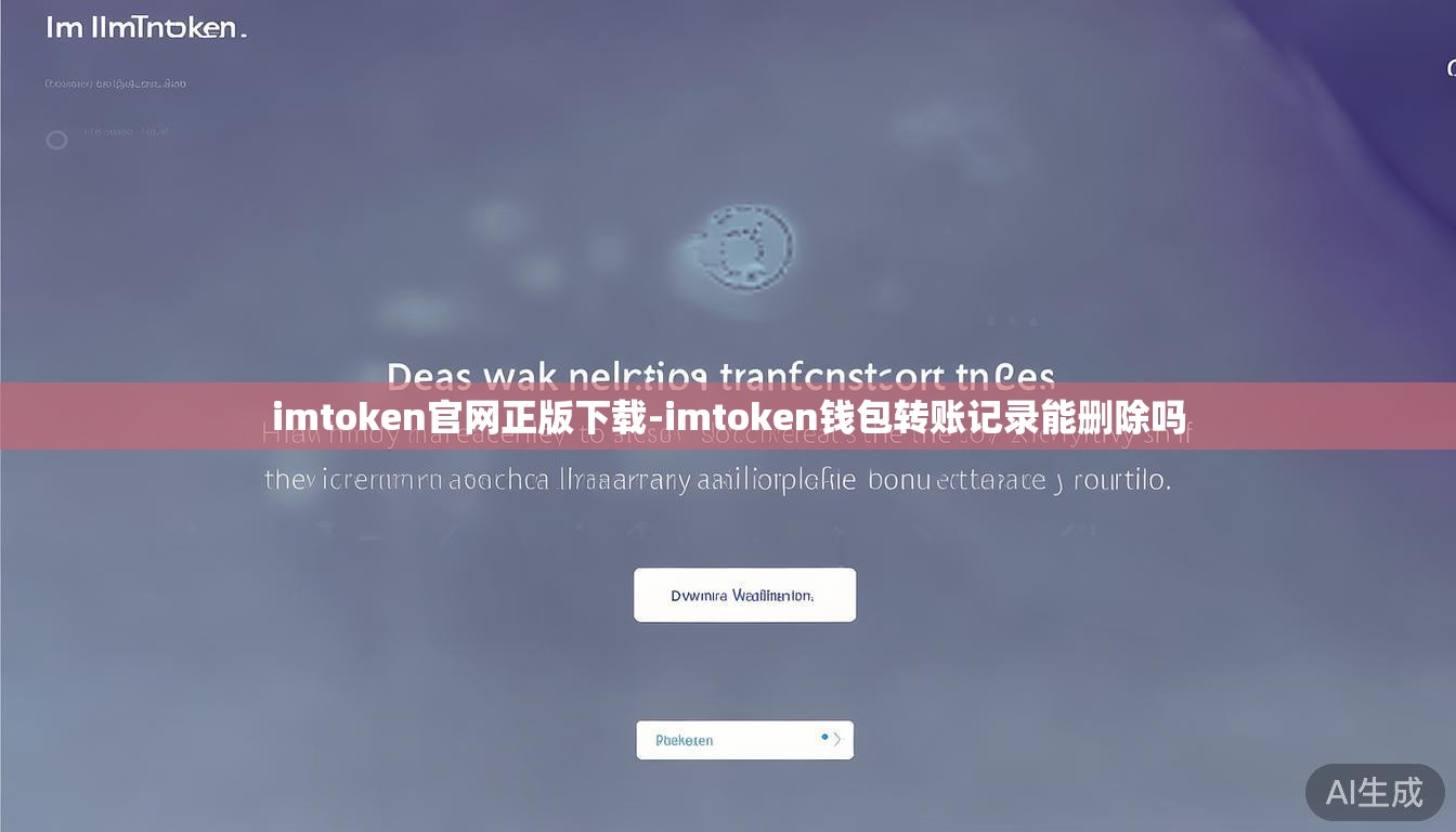 imtoken官网正版下载-imtoken钱包转账记录能删除吗