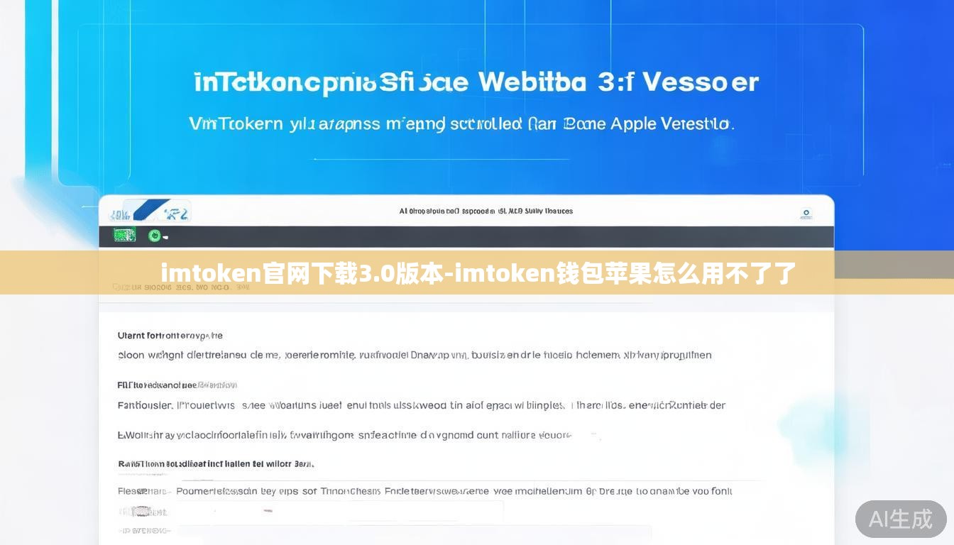 imtoken官网下载3.0版本-imtoken钱包苹果怎么用不了了