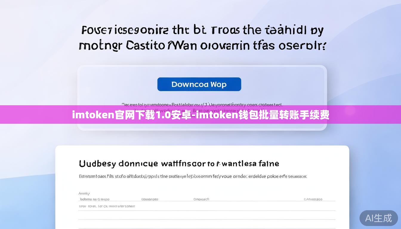 imtoken官网下载1.0安卓-imtoken钱包批量转账手续费