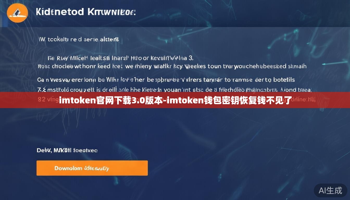 imtoken官网下载3.0版本-imtoken钱包密钥恢复钱不见了
