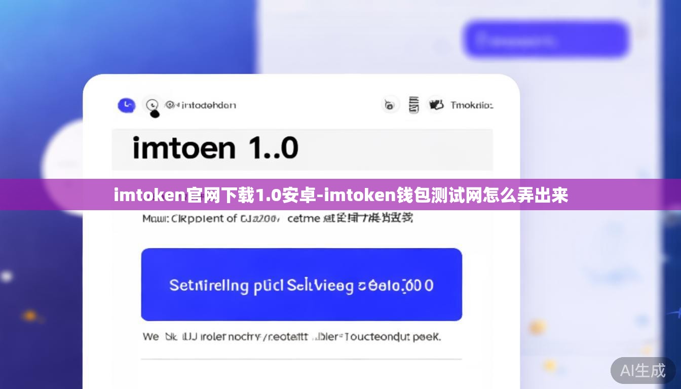 imtoken官网下载1.0安卓-imtoken钱包测试网怎么弄出来