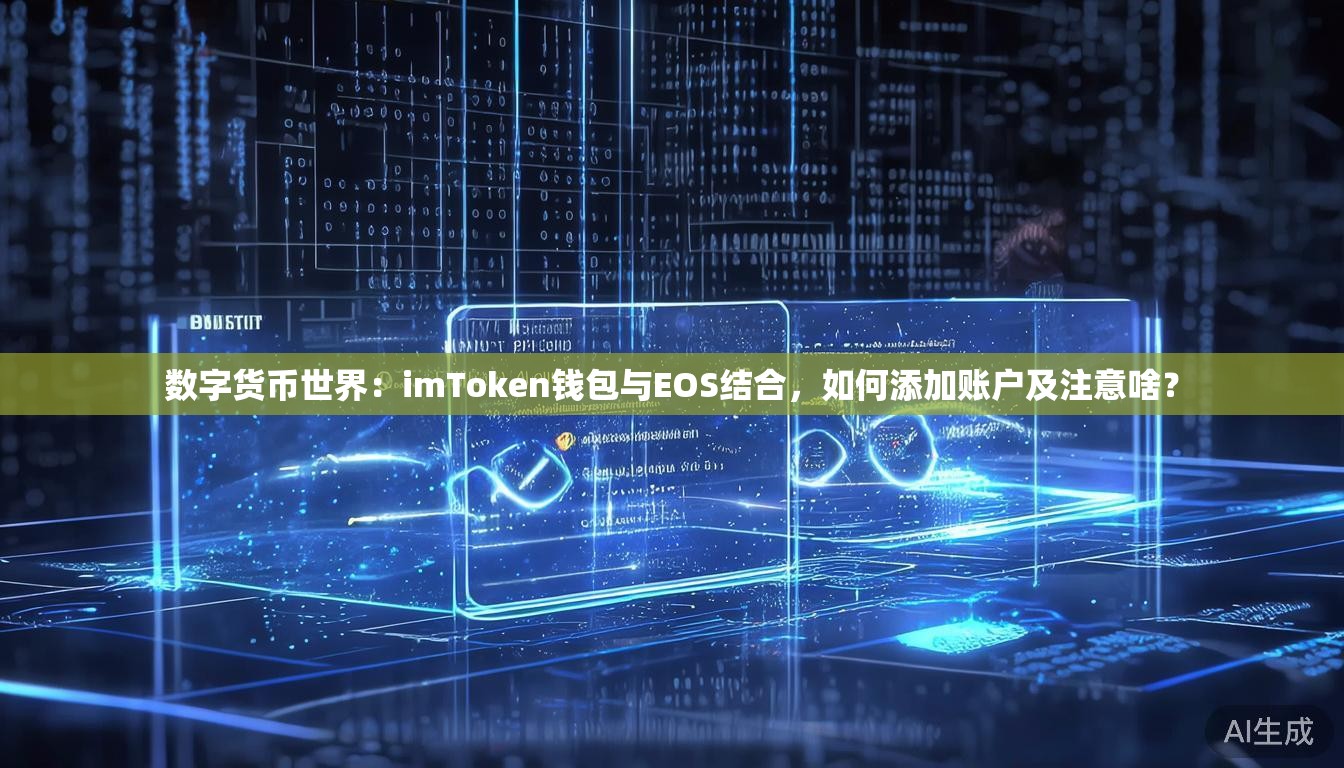 数字货币世界：imToken钱包与EOS结合，如何添加账户及注意啥？