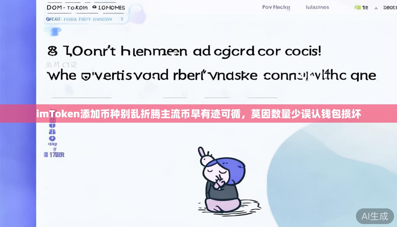 imToken添加币种别乱折腾主流币早有迹可循，莫因数量少误认钱包损坏