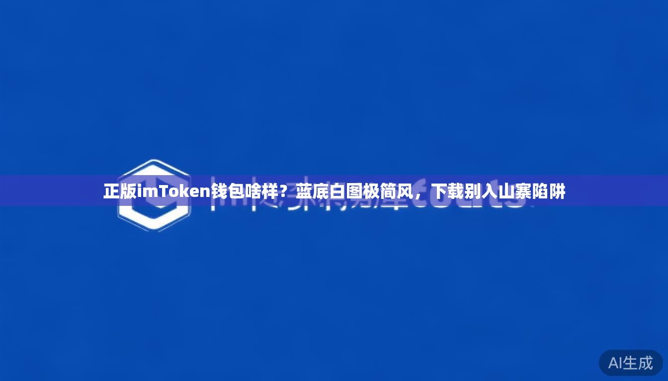 正版imToken钱包啥样？蓝底白图极简风，下载别入山寨陷阱