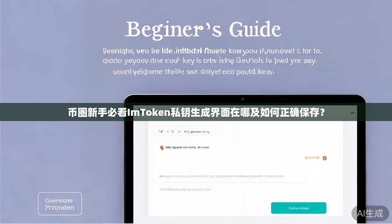 币圈新手必看ImToken私钥生成界面在哪及如何正确保存？