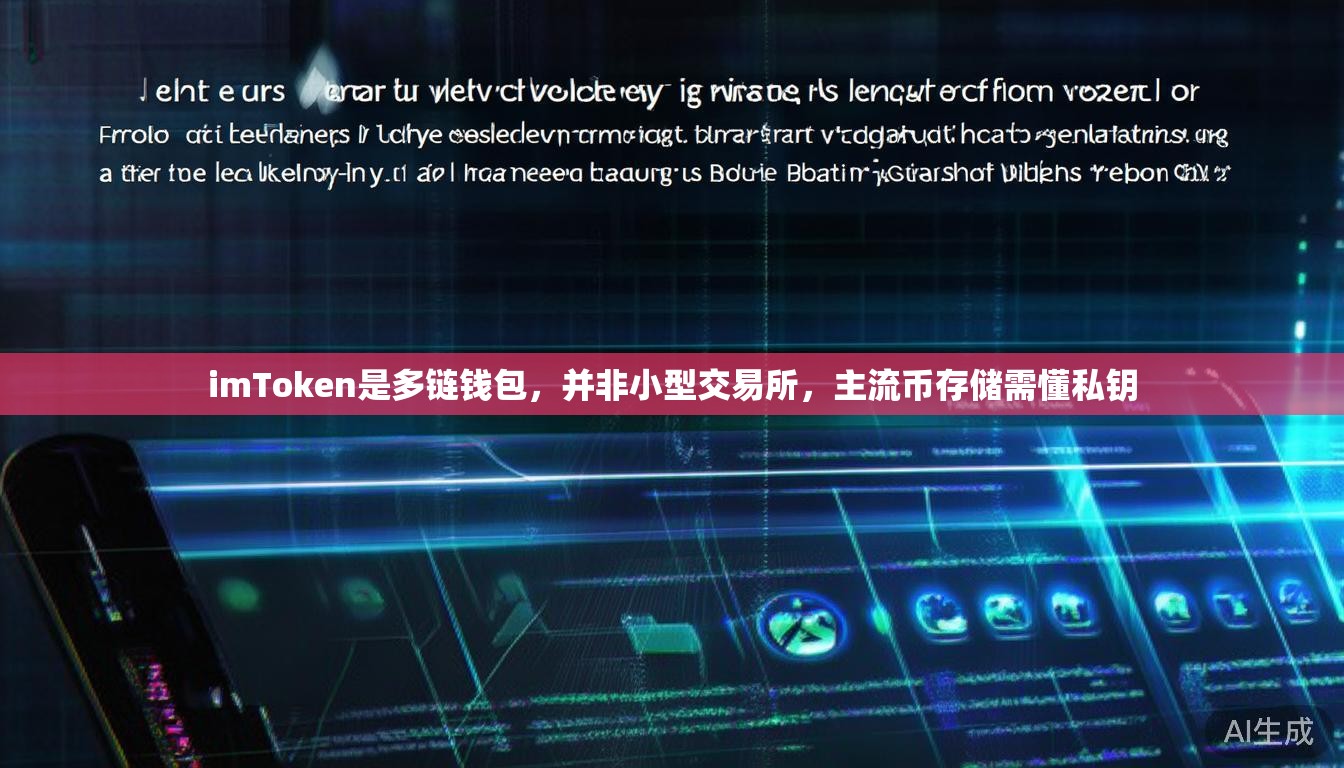 imToken是多链钱包，并非小型交易所，主流币存储需懂私钥