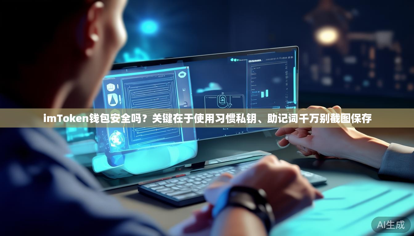 imToken钱包安全吗？关键在于使用习惯私钥、助记词千万别截图保存