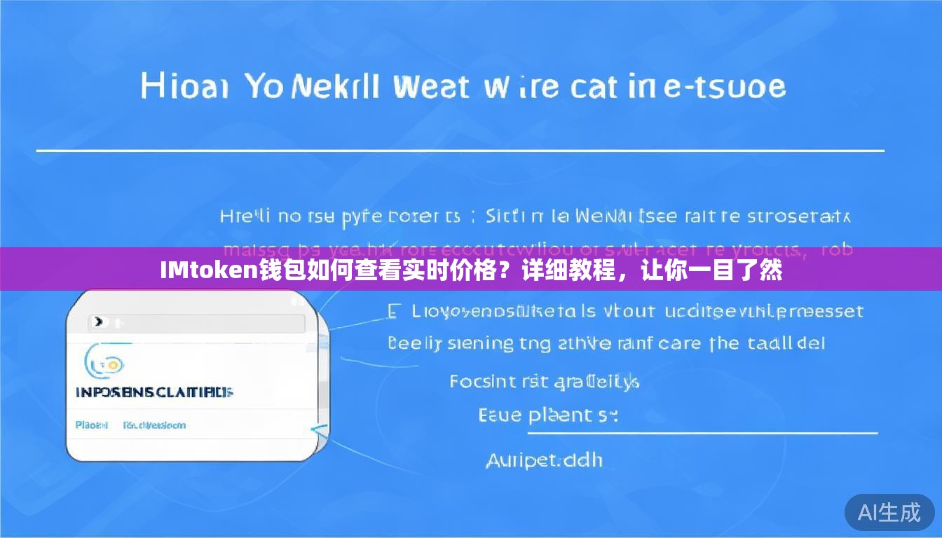 IMtoken钱包如何查看实时价格？详细教程，让你一目了然