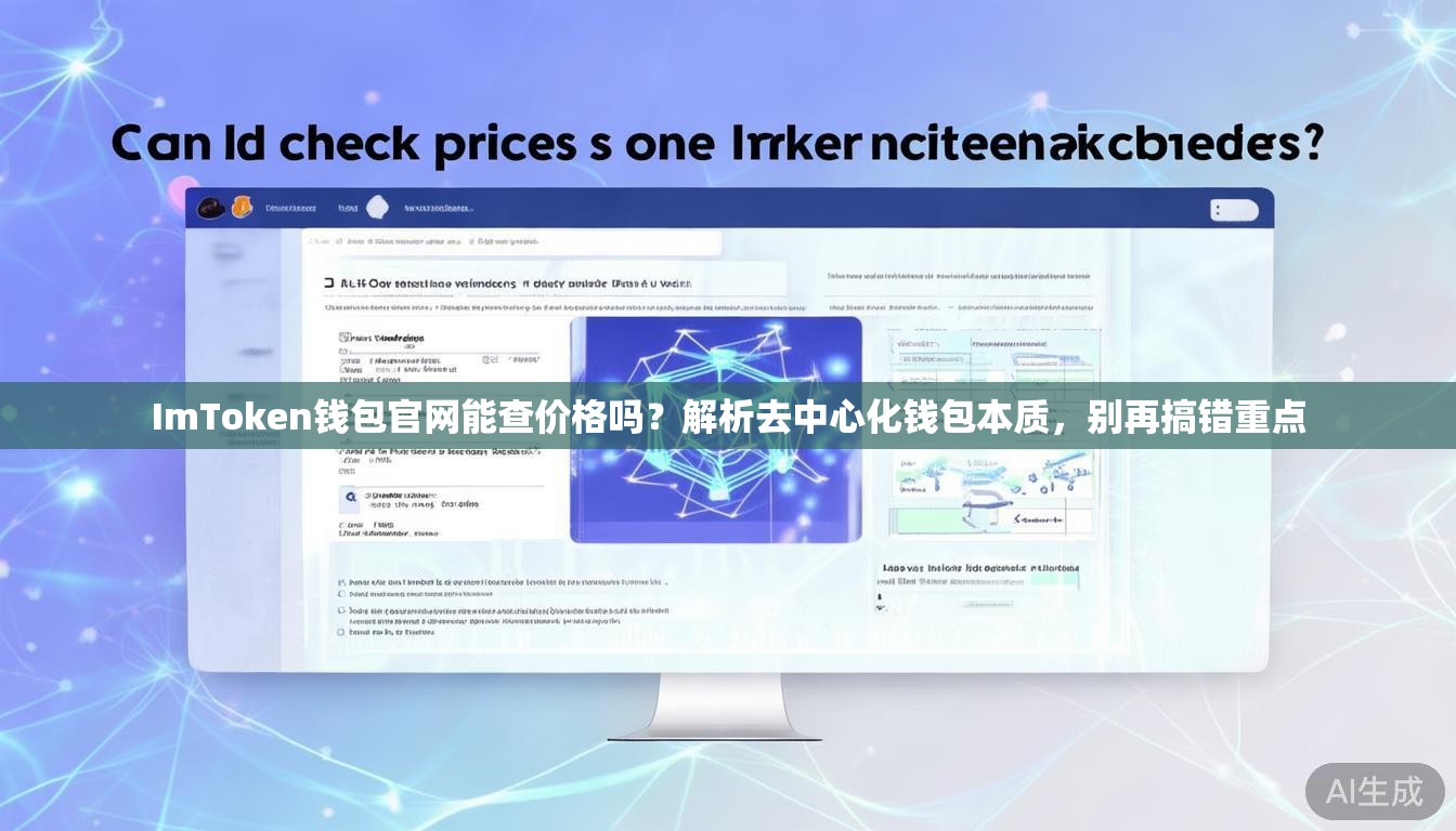 ImToken钱包官网能查价格吗？解析去中心化钱包本质，别再搞错重点