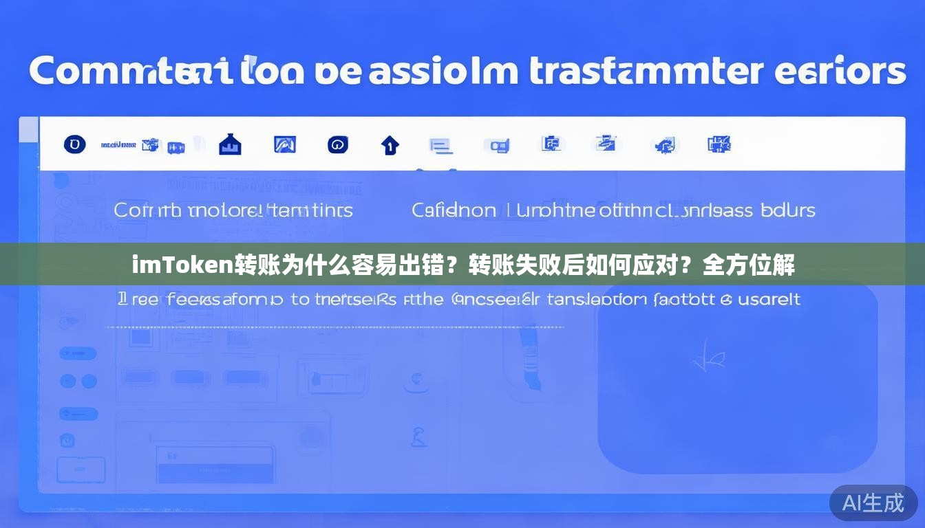 imToken转账为什么容易出错？转账失败后如何应对？全方位解