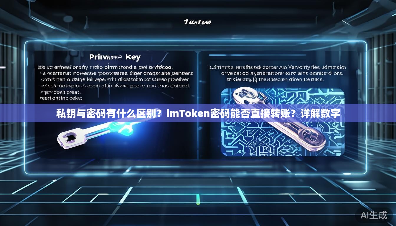 私钥与密码有什么区别?imToken密码能否直接转账?详解数字 私钥与密码有什么区别?imToken密码能否直接转账?详解数字