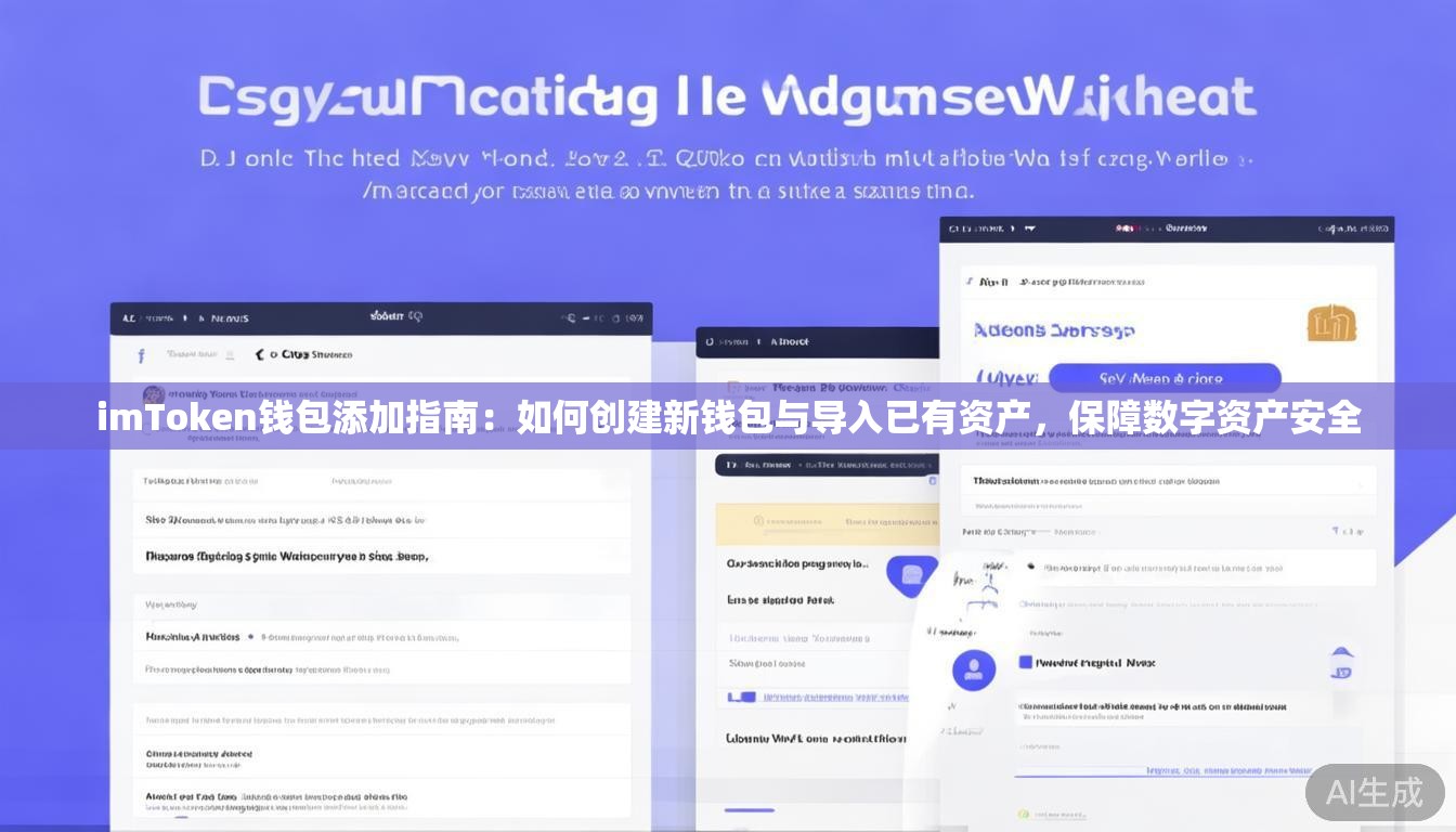 imToken钱包添加指南：如何创建新钱包与导入已有资产，保障数字资产安全