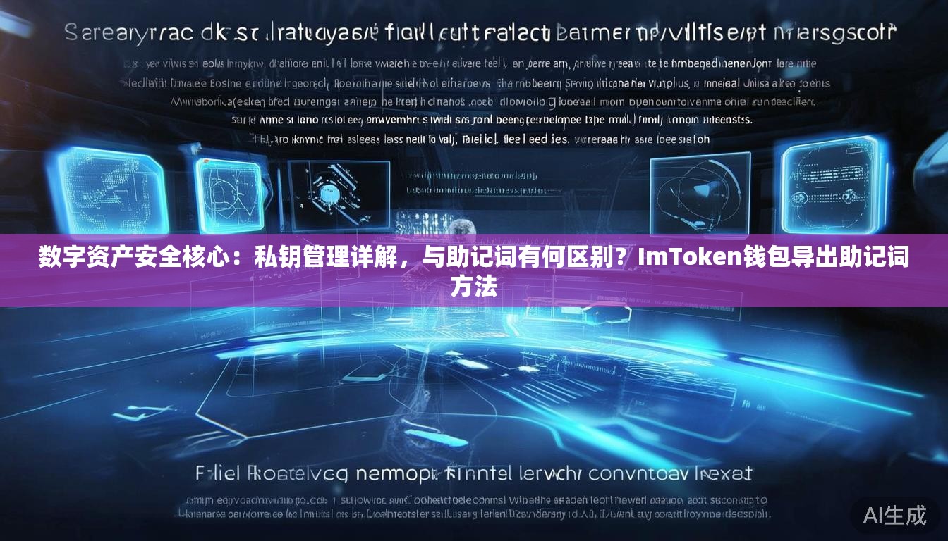 数字资产安全核心：私钥管理详解，与助记词有何区别？ImToken钱包导出助记词方法