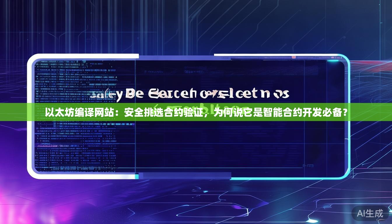 以太坊编译网站：安全挑选合约验证，为何说它是智能合约开发必备？